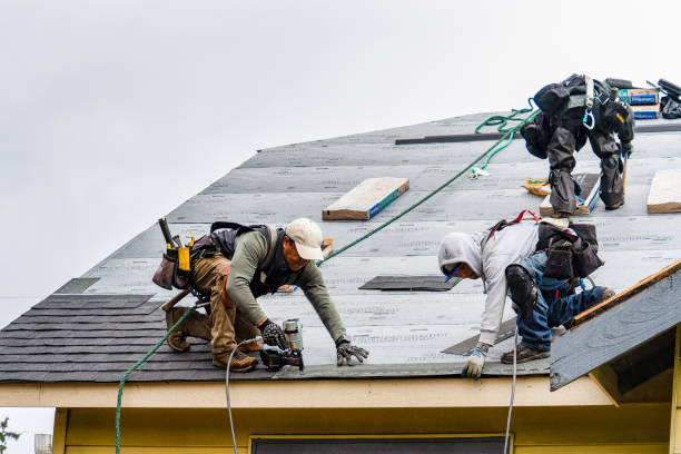 Professional Gutter Installation technician working in Fitzwilliam, NH